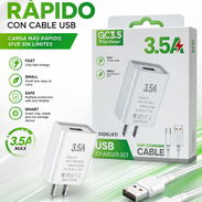 Cargador de 3.5A carga rápida cable USB a TipoC - Img 57116507