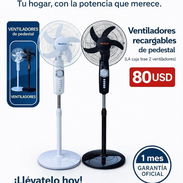 Ventiladores recargables de pedestal - Img 55781175