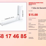 SOPORTE DE PARED PARA MICROWAVE - Img 54839133