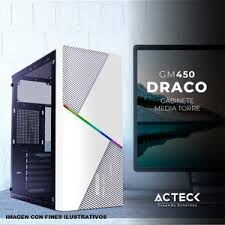 Chasis DRACO GM450 Media Torre cristal Templado compatible con tarjetas ATX, micro ATX, y mini ITX - Img 56498296