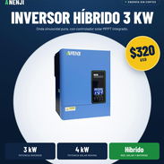 Inversor híbrido Anenji 3KW de potencia, 4KW en paneles. Salida 110V-120V. Entrada de batería 24V. WiFi, RS484 - Img 57947527