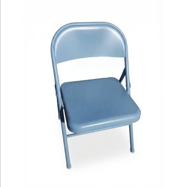Silla plegable metálica gris - 7 HOUSE 🪑🏠 $25 - 2/2