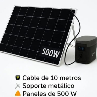 Entrega inmediata.Super combo Ecoflow delta 3 classic con panel solar de 500 w y cable inteligente de 10 metros para la - Img 123946910