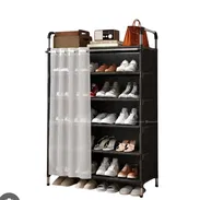 💜Zapatera de 6 niveles Con protección antipolvo Son 5 niveles con protección y 1 sin protección Medida: 65cm x 28cm x 1 - Img 57440112
