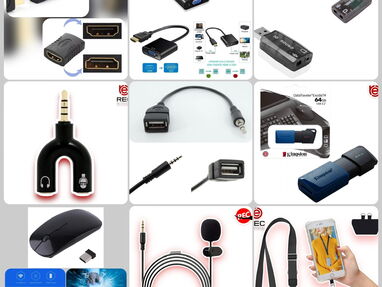 ✅ADAPTADORES: USB - WIFI‼️TIPO C - HDMI ‼️LIGHTNING(iPHONE)- HDMI‼️TIPO C - 3.5 MM‼️LIGHTNING - 3.5 MM‼️USB-SATA….Y MÁS! - Img 56056676
