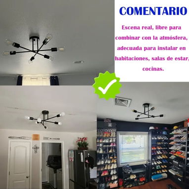 Lampara moderna de 6 focos...incluidos - Img 122236935