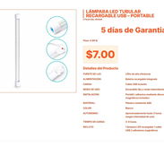 Lámpara LED Recargable para Maleteros de Auto: Magnética y Tubular VPT#-0386 - Img 55548366