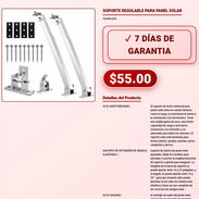 SOPORTE REGULABLE PARA PANEL SOLAR . - Img 57882401