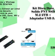 Kit Disco Duro Solido PNY SSD M.2 2TB + Adaptador USB 3.0 - Img 50121580