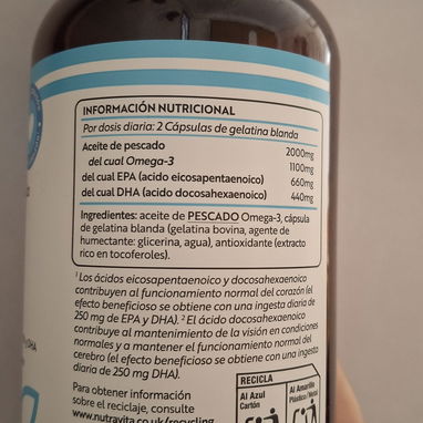 Omega 3 SELLADO Nutravita de 2000mg 240 cápsulas - Img 125356555