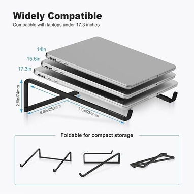 Soporte plegable para laptop con ventilación universal - Img 123717582