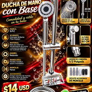 DUCHA DE MANO REDONDA CON BASE S.P.C, NUEVA EN SU CAJA CON FACTURA Y GARANTÍA. VARIEDAD DE ARTÍCULOS DE FERRETERÍA - Img 57483539