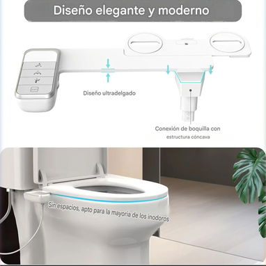 🧼🚽 Accesorio de Limpieza con Agua para tu Baño (Bidé Universal Desmontable) 🧻🚫 - 5/5