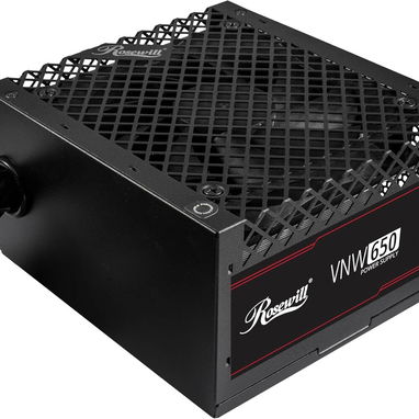 Rosewill VNW 650W 80+ certificado blanco, diseño PFC activo no modular, fuente de alimentación de bajo ruido, condensado - 9/9