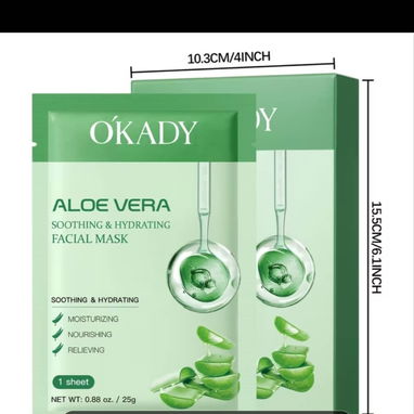 Mascarilla Facial de Aloe Vera y de Colágeno - Img 123396501