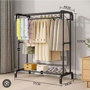 Percha doble de ropa con zapatera _tg60*____ - Img 57356693