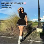 😍✨🌸️LO MAS TOP 🔝CONJUNTOS DE SAYAS PLIZADAS 🌸✨️😍 - Img 50810019