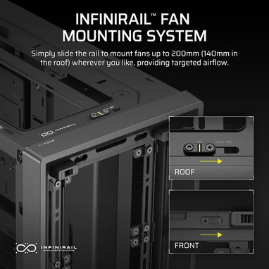 $120 - Chasis de PC ATX Mid-Tower - Corsair FRAME 4000D Modular - Cristal Templado - Negro - Img 122743177