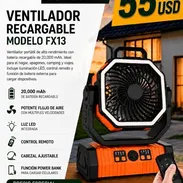 Ventilador Recargable MODELO FX13/Matanza - Img 57923331