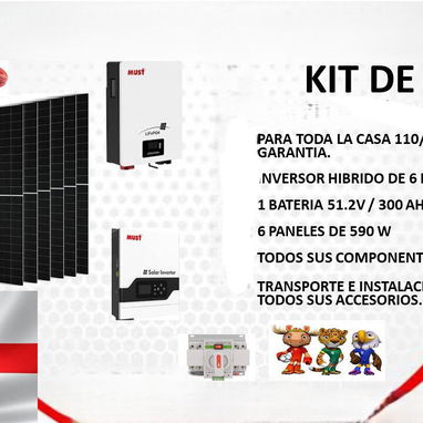 🔥🔥🔥LOS MEJORES PRECIOS EN KIT SOLARES PROFESIONALES CON"🔆YR Solar"  ✅Tenemos kit con precios que van desde 2800 usd - Img 125416336