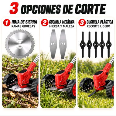 Máquina cortadora 3 en 1 recargable/ 2 discos - 3/7