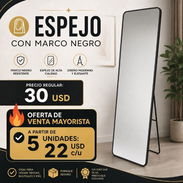 ESPEJO CON MARCO NEGRO - Img 56076860