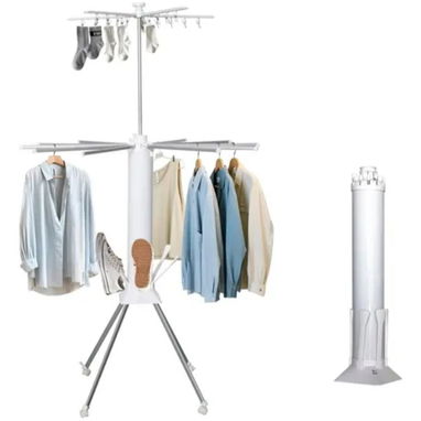 🚨 Tendedero Inteligente Tipo Pulpo . ✅Medidas : 180 cm de alto   🚨Material: Plástico y metal Con sus Ruedas  50 USD - 6/8