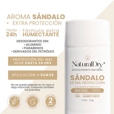 Desodorante Natural en Barra Sándalo Extra Protección - Img 117363092