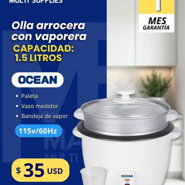 Olla arrocera con vaporera marca OCEAN - 3/3