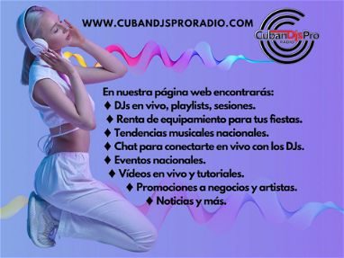 CubanDjsPro Radio ♦️Sesiones grabadas o Djs en vivo ♦️Renta de equipamiento para tus fiestas - Img 70990925