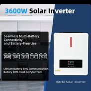 Inversor Solar Híbrido 3600W 24V a 110V/120V Onda Pura con MPPT 120A – Todo en Uno para Sistema Solar, Hogar y RV - Img 57154786