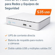 DC UPS M1550 – Mini UPS / Power Bank para Redes y Equipos de Seguridad - Img 55769854