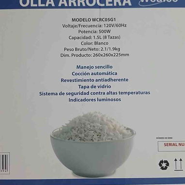 Arroceras 1.5L - 2/2