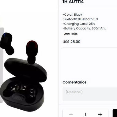 AUDIFONOS INALAMBRICOS 1H AUT114 MANOS LIBRES CON MICROFONO GARANTIA SOMOS TIENDA. ORIGINALES. 54741004 - Img 101134420