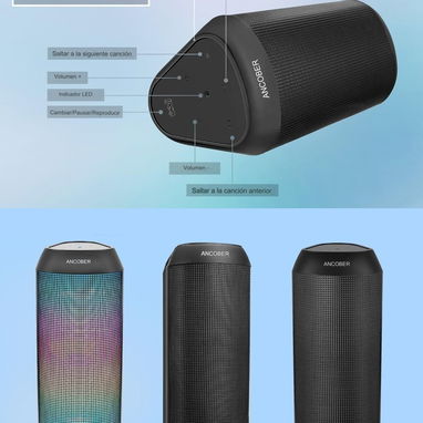 Bocina Altavoz Bluetooth Portátil LED 🌐 - Img 127565161