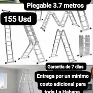 Escalera Multipropósito Plegable 3.7 metros, Garantía de 7 días, Entrega por un mínimo costo adicional para toda La Haba - Img 53594947