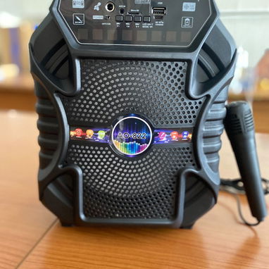 💥 BOCINA 8" CON MICRÓFONO AO-822 - Img 126254161