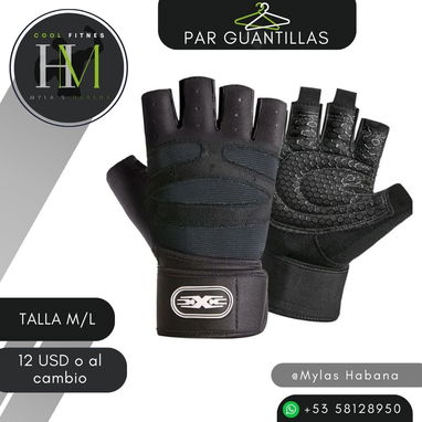 Guantillas para ejercicio unisex negras - 2/2