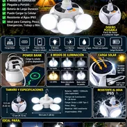 Lámpara solar led multifuncional y plegable - Img 57884621