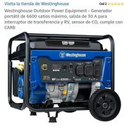 Westinghouse — Generador portátil 6600 W (serie WGen5300) - Img 55182372