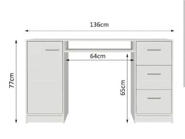 Mesas de escritorio importadas nuevas en caja( colores disponibles blanco y negro) - Img main-image