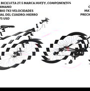 Bicicletas marca  Huffy  componentes shimano 27.5 y 24 - Img 48937932
