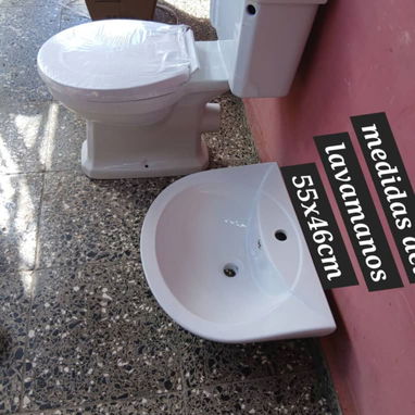 Juego de baño y lavamanos con pedestal - 2/3