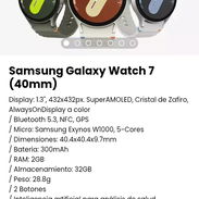 Samsung Galaxy Watch 7 (40mm). Nuevo con garantía - Img 51367456