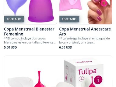 Copas menstruales íntimas tampones vaso esterilizador y más - Img 68848650