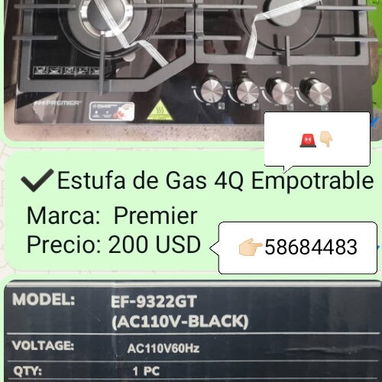Cocina de gas, marcas EKO, SANKEY y DESMATT, de 1 y 3 quemadores, los detalles y precios en cada foto, 📞👉🏻 58684483 - Img 119618483