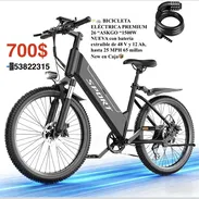 BICICLETA ELÉCTRICA PREMIUM 26 “ASKGO “1500W NUEVA con batería extraíble 48 V y 12 Ah, hasta 25 MPH 65 millas 53822315 - Img 55480785