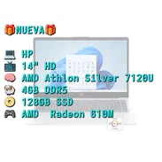 LAPTOP 🎁NUEVA🎁📦CAJA, HP (14-em0002wm), 14" HD IPS, AMD Athlon Silver 7120U, 4GB DDR5, Radeon 610M, 128GB SSD, 8Horas - Img 55676599