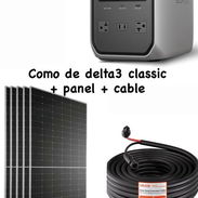 Combo de delta 3 clacic + Cable de 10 metros y panel de 550w - Img 57731945