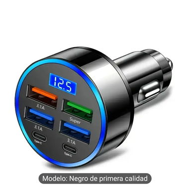 🚀 Cargador de carro – Modelo Negro de primera calidad 🚀 - Img 122613258